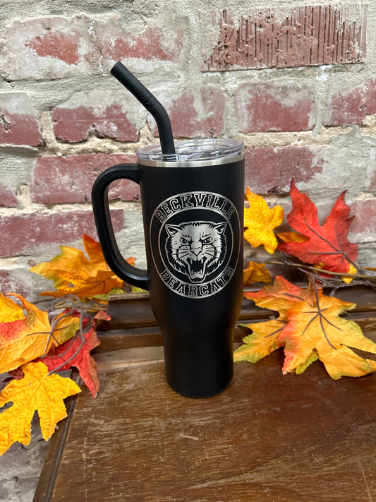 Black Beckville Bearcats 30oz Mega Mug